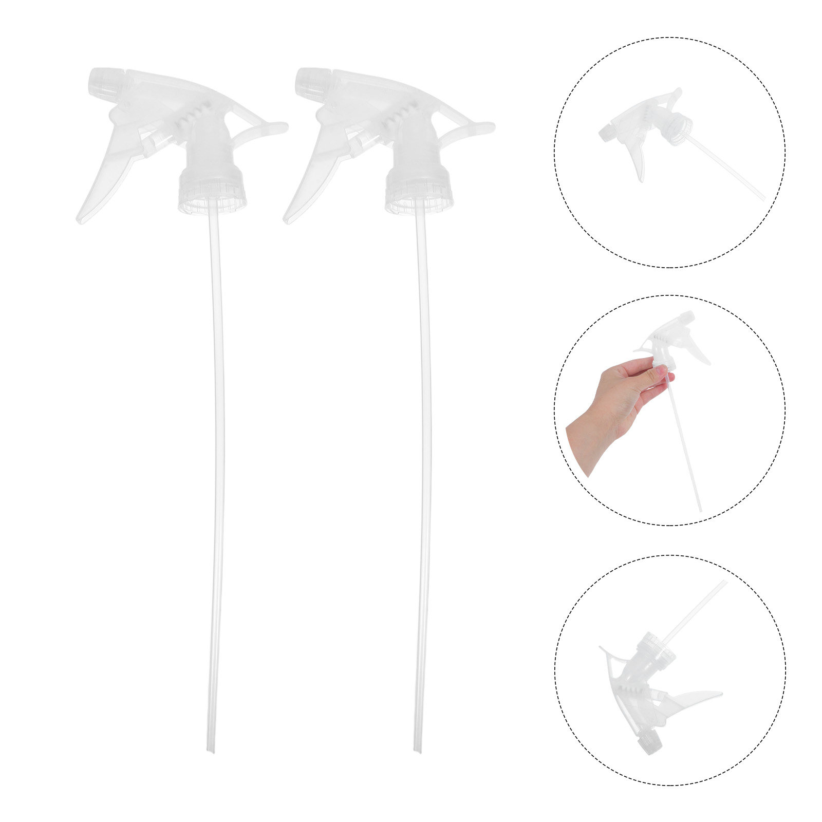 Misting Bottle Fine - หัวฉีดสเปรย์ปรับระดับได้ 10 ชิ้นสำหรับขวด หัวฉีดสเปรย์พลาสติกแบบใช้ซ้ำได้ สำหรับเปลี่ยนหัวฉีด ให้ละอองละเอียดและกระจายกว้าง