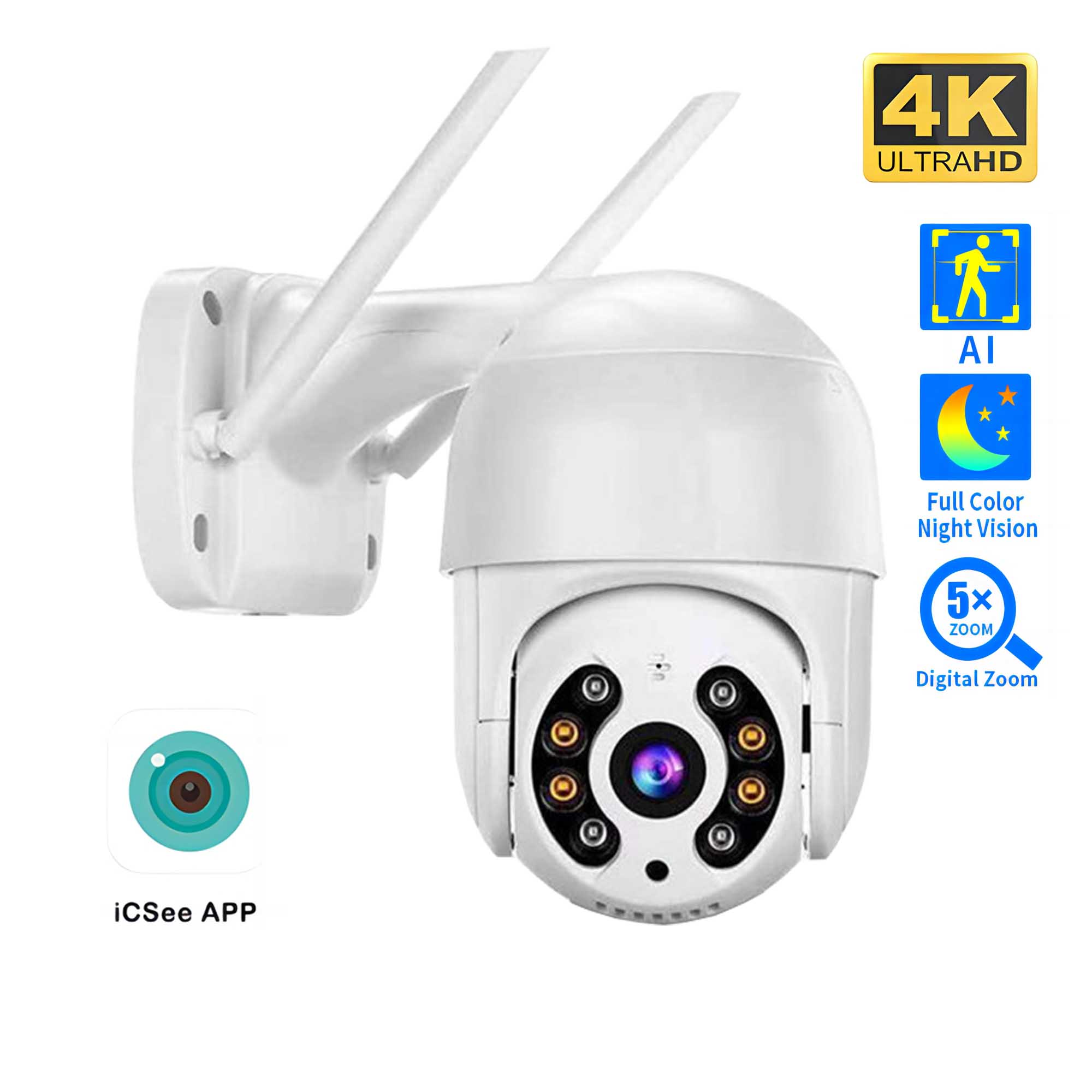 Eufy Camera E220 - 8MP 4K กล้อง PTZ ไร้สาย HD