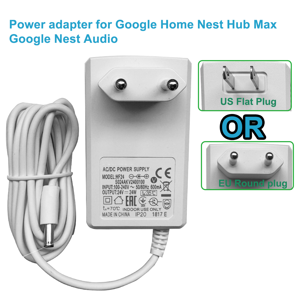 อะแดปเตอร์จ่ายไฟ 24V สำหรับ Go - Google Speaker Nest Hub บทวิจารณ์และราคา